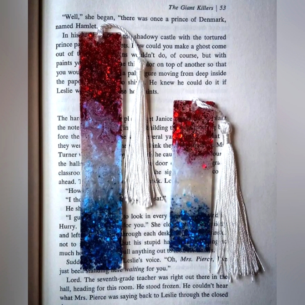 4th Of July Resin Bookmark Set!!